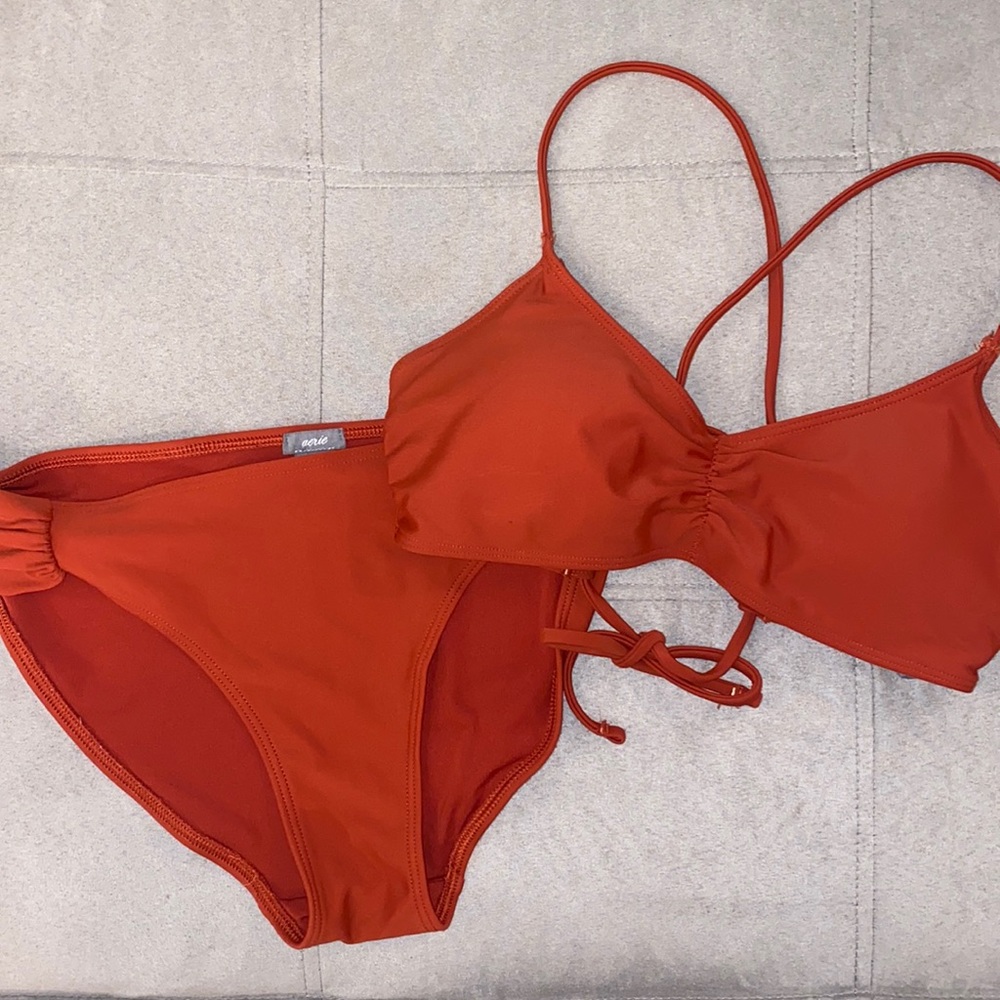 Aerie burnt orange bikini set